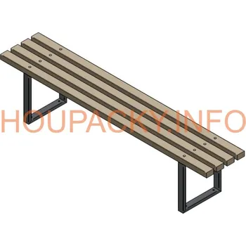 Zahradní lavice Monkeys lavička bez opěradla - s kovovou konstrukcí