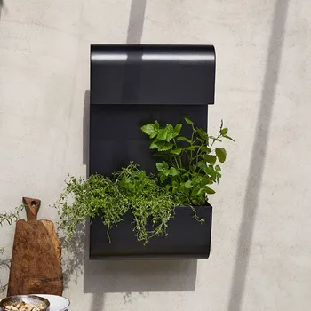 Venkovní osvětlení PR Home Planta venkovní nástěnné světlo, květináč - kabelu se zástrčkou 200 cm černá 1 x 15 W - Doprava zdarma