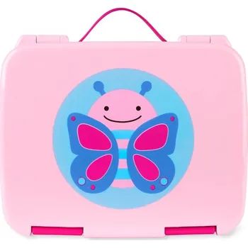 Svačinový box SKIPHOP Zoo Lunch Box Bento Butterfly 3r+ 21x7x17 růžová