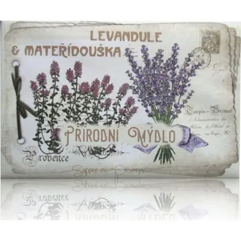 Mýdlo Soap Luxusní české mýdlo LEVANDULE & MATEŘÍDOUŠKA v dekorovaném obalu - 200 g