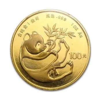 1/20 unce zlatá mince China Panda 1984