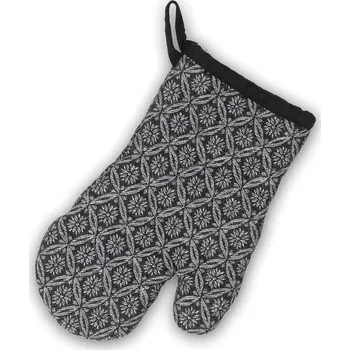 Chňapka KELA Chňapka rukavicey Gianna 100% bavlna bílo-černá vzor KL-12778