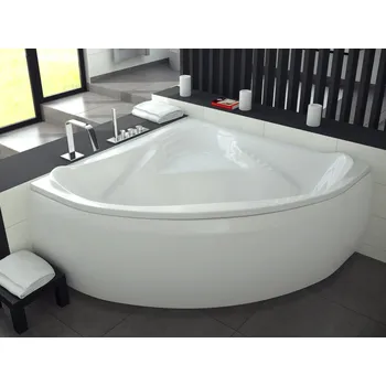 Vana Rohová vana EWA - S nožičkami, 134 x 134 cm (VANEWA135+OLVPINOZSTELWD) HOPA