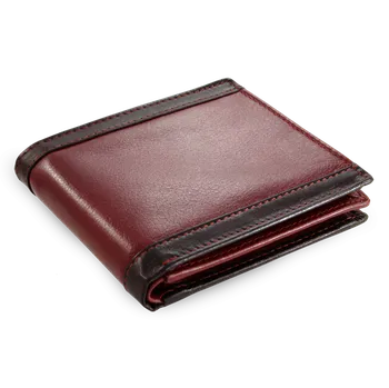 Peněženka Černočervená pánská kožená peněženka