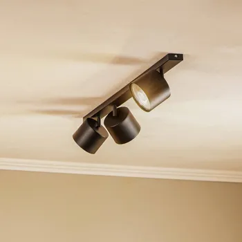 ALDEX Stropní světlo 1 047, třízdrojové, černé - Ø stínidla na lampu 11,5 cm; stropní držák - šířka 5 cm, výška 1,5 cm 3 x 35 W - Doprava zdarma