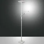 Fabas Luce Ideální stojací lampa LED s ramenem na čtení, bílá - Základna - délka 23 cm, šířka 23 cm; hlava - délka 23 cm, šířka 23 cm; délka čtecího ramene 46 cm 1 x 40 W LED + 1 x 8 W LED - Doprava zdarma