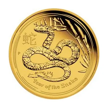 1/10 uncí zlatá mince Austrálie Lunar II had 2013 - leštěná deska