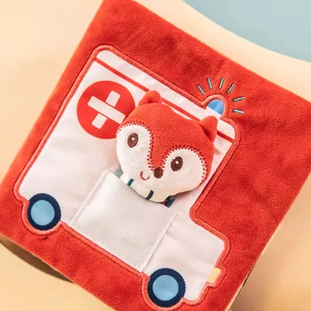 Hračka pro nejmenší Lilliputiens Textilní knížka Doktorka Alice