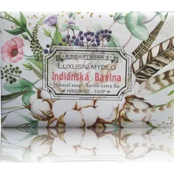 Mýdlo Soap Luxusní české mýdlo Indiánská Bavlna v dekorovaném obalu - 200 g