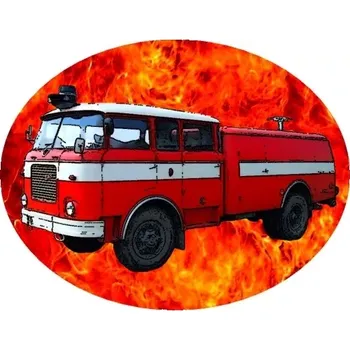 Nášivka Nažehlovačka HASIČI ŠKODA 706 RTHP (digitální nažehlovačka )