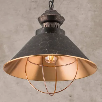 Orion Rustikální závěsné světlo Shanta, jednožárovkové černá měď, lesklá měď 1 x 60 W - Doprava zdarma