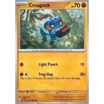 Volný čas Pokémon SFA 023/064 Croagunk - Shrouded Fable Stav: Near Mint, Verze: NORMAL