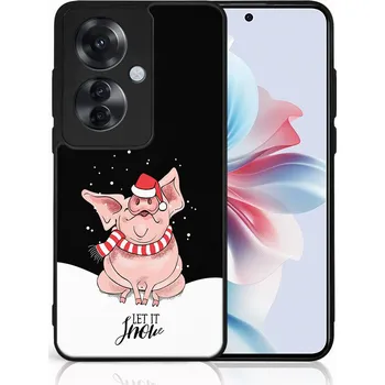 Pouzdro na tablet VSECHNONAMOBIL 85121 MY ART Kryt s vánočním designem Oppo Reno11 F 5G LET IT SNOW (075)