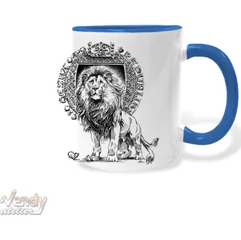 Hrnek - Český lev ve znaku Barva: Modrá