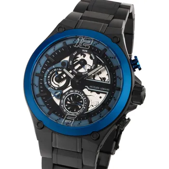 Hodinky Jacques Lemans 1-2150G Manchester Multifunction Mens Watch 43mm 10ATM