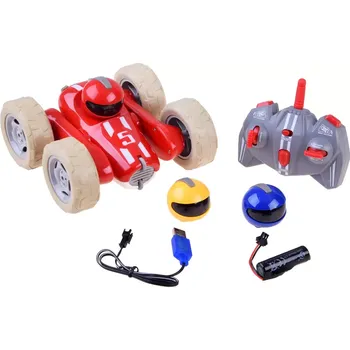 RC model auta Akrobatické rc auto 360° se světly, zvuky a výměnnými helmami
