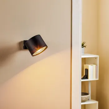 Lampička ALDEX Nástěnné bodové svítidlo Bot, černé, pohyblivé černý 1 x 35 W GU10 ES111 - Doprava zdarma