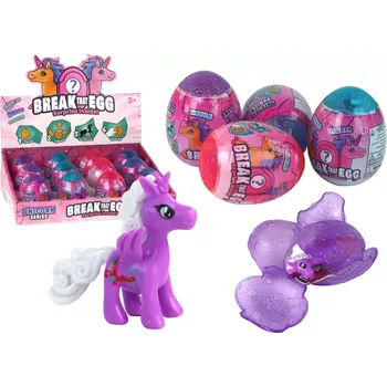 Magické praskající vajíčko Jednorožec v krunýři 4 barvy 6 cm