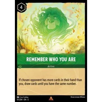 Sběratelská karetní hra Lorcana SSK 097/204 Remember Who You Are - Shimmering Skies Stav: Near Mint, Verze: NORMAL