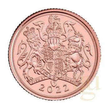 1/4 lb zlatá mince Sovereign Elisabeth 2022