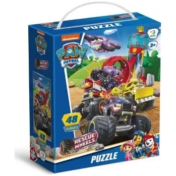 Puzzle DODO Tlapková patrola/Paw Patrol Záchrana na kolech 48 dílků