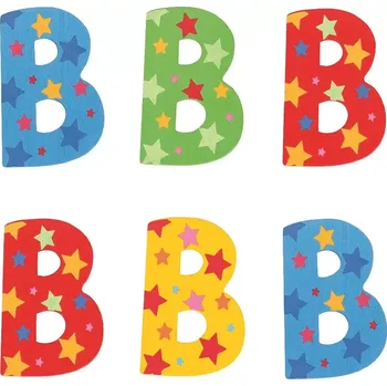 Dřevěná hračka Bigjigs Toys hvězdičkové písmenko B