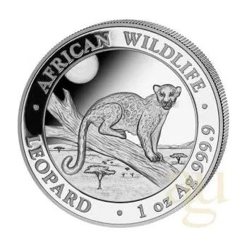 1 unce stříbrná mince Somálsko African Wildlife Leopard 2021