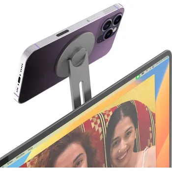 OEM Magnetický držák telefonu pro iPhone na notebook Barva: Šedivý