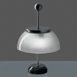 Artemide Alfa stolní lampa se skleněným stínidlem - Ø nohy 14 cm nikl, černá 2 x 30 W - Doprava zdarma
