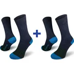 Northman Narvik Merino ponožky 2-pack Velikost: 42-44 Tmavě modré Společenské Merino Ponožky (Sada)