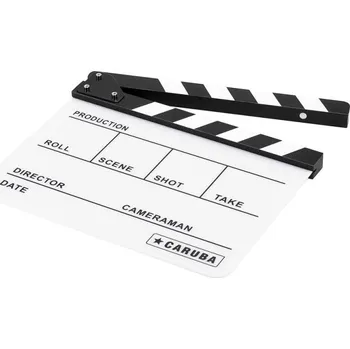 CARUBA filmová klapka White/BW pro křídu 27 x 30 cm