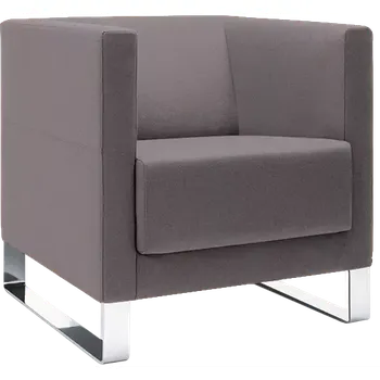 Sedací souprava VELA - 1V, křeslo, látka VX EV 14 - látka sv. šedá