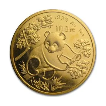 1/2 unce zlatá mince China Panda 1992