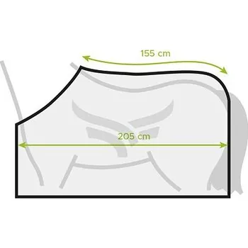 Deka pro koně Deka proti hmyzu RugBe SuperFly s odnímatelným krkem velikost 155 cm