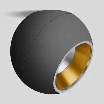 Lampička BEGA Studio Line Spot asym. černá/mosaz Ø19cm - Ø stropního nástavce 11 cm černý mat, mosazný mat, chrom 1 x 13,5 W LED - Doprava zdarma