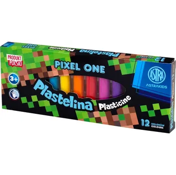 Školní batoh Astra Školní plastelína 12 barev MINECRAFT Pixel One, 303221005