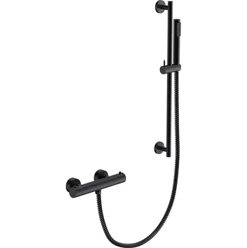 Sprchový set Nástěnný termostatický sprchový set VEO černá (10858) HOPA