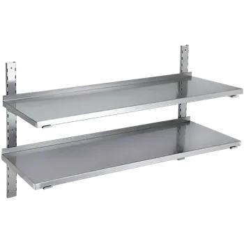 police PZN - 120 police na zeď, 1200x300x700 mm, nerezová