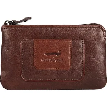 Luxusní kožená tmavěhnědá klíčenka Marta Ponti no. 516