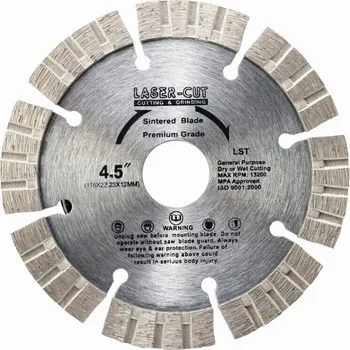 Řezný kotouč LASER CUT L00111 - Diamantový kotouč segmentový 115 x 22,23 x 12mm LST
