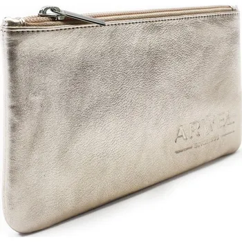 Kosmetická taška Zlatá kožená etue rose gold