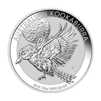 10 uncí stříbrná mince Austrálie Kookaburra 2018
