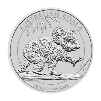 Sběratelství 1 kilogram stříbrná mince Austrálie Koala 2016