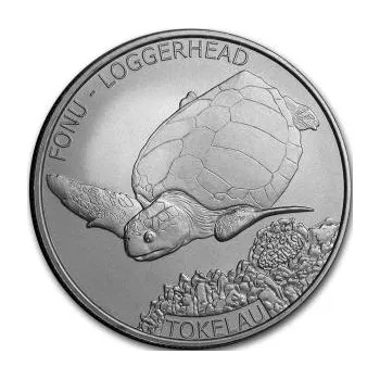 Sběratelství 1 unce stříbrná mince Tokelau Karettželva 2019