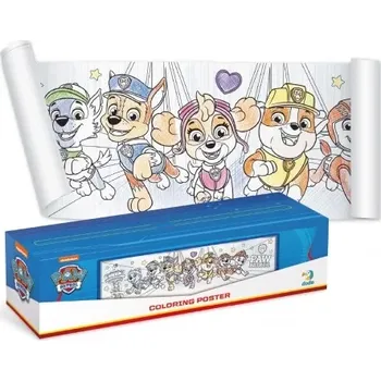 omalovánky Plakát k vybarvení PAW PATROL 70 × 16 cm