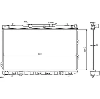 Chladič motoru Chladič, chlazení motoru HART 637 151