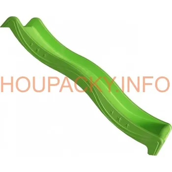 Dětské hřiště Jungle Gym skluzavka 220 cm světle zeelná