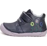 Dětské celoroční boty S070-42771A Royal Blue/květiny, D.D.Step Velikost: 25