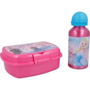Svačinový box STOR Sada na svačinu / box + láhev DISNEY FROZEN, 17974