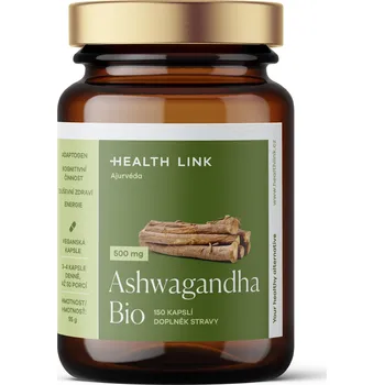 HEALTH LINK BIO Ashwagandha kapsle 500 mg 150 ks